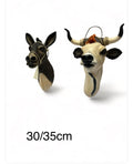 Pair of Ox and Donkey Heads